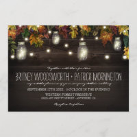 Invitaciones a la boda de Mason Jar, la luciérnaga