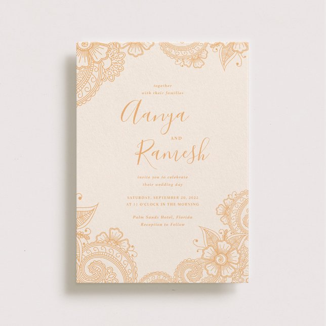 Invitaciones a la boda de Mehndi (Subido por el creador)