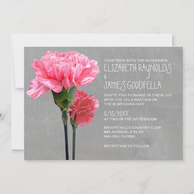 Invitaciones a la boda de miniclavación (Anverso)