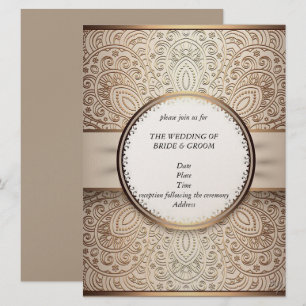 Invitaciones a la boda de moda Champagne