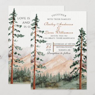 Invitaciones a la boda de Mountain View