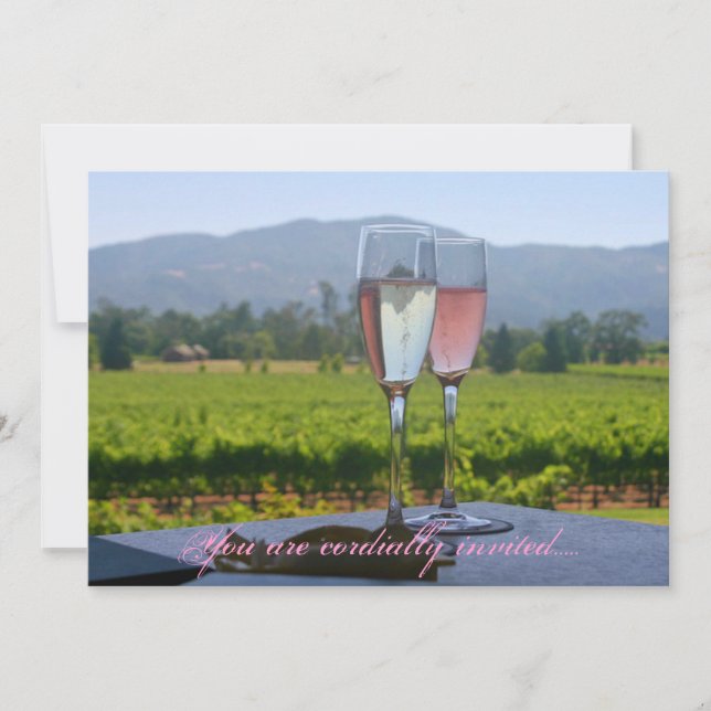 Invitaciones a la boda de Napa Valley (Anverso)