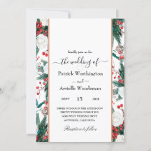 Invitaciones a la boda de navidades