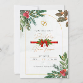 Invitaciones a la boda de Navidades de Invierno Re