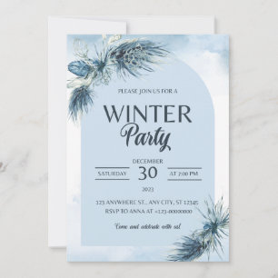 Invitaciones a la boda de Navidades de Invierno Re