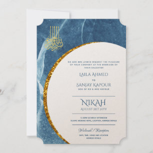 Invitaciones a la boda de Nikah   Walimah Modern i