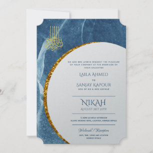 Invitaciones a la boda de Nikah Walimah Modern i