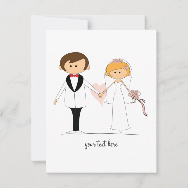 Invitaciones a la boda de novias y novios (Anverso)