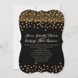 Invitaciones a la boda de oro