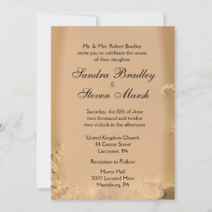 Invitaciones a la Boda de Oro Antigua