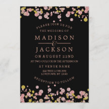 Invitaciones a la Boda de Oro de Confetti Sparkle 