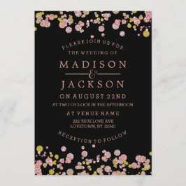 Invitaciones a la Boda de Oro de Confetti Sparkle