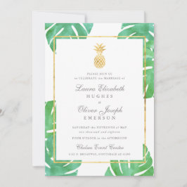 Invitaciones a la Boda de Oro de la Piña Tropical