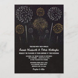 Invitaciones a la Boda de Oro Negra con Temas de F