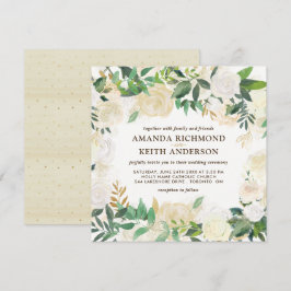 Invitaciones a la boda de oro y champán