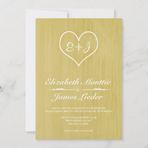 Invitaciones a la boda de países dorados