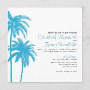 Invitaciones a la boda de Palm Tree Beach