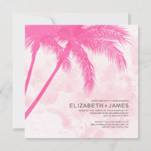 Invitaciones a la boda de Palm Trees Beach