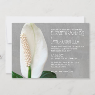 Invitaciones a la boda de Peace Lily