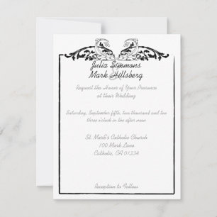 Invitaciones a la boda de peces de Koi
