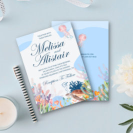 Invitaciones a la boda de personalizable Beach