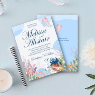 Invitaciones a la boda de personalizable Beach