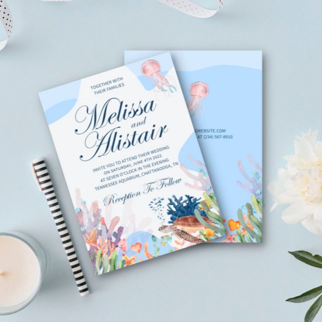 Invitaciones a la boda de personalizable Beach (Subido por el creador)