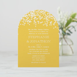 Invitaciones a la boda de Petals Amarillos Moderno
