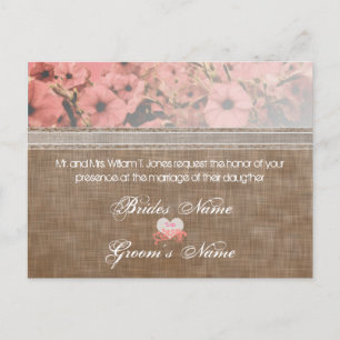 Invitaciones a la boda de Petunia
