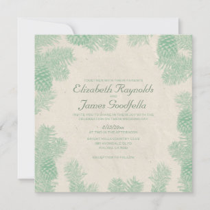 Invitaciones a la boda de Pine Cone