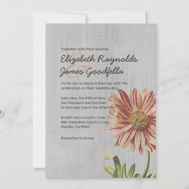 Invitaciones a la boda de pintor (Anverso)