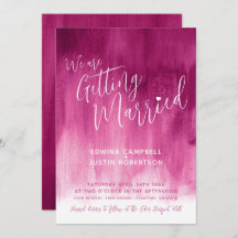 Invitaciones a la boda de pinturas de arte moderno
