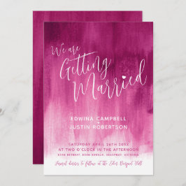 Invitaciones a la boda de pinturas de arte moderno