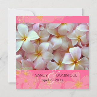 Invitaciones a la boda de Plumeria