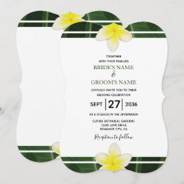 Invitaciones a la boda de Plumeria Frangipani Amar