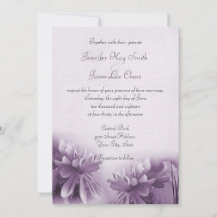 Invitaciones a la boda de primavera de Mamáes púrp