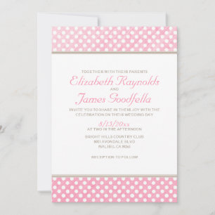 Invitaciones a la boda de Punto Polka Rústico