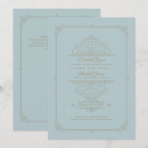 Invitaciones a la boda de Regency