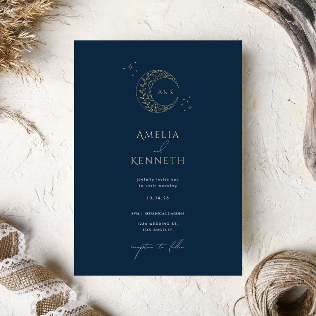 Invitaciones a la boda de Relieve metalizado dorad (Subido por el creador)