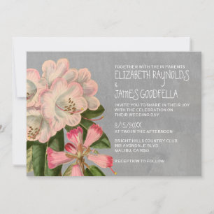 Invitaciones a la boda de Rododendros