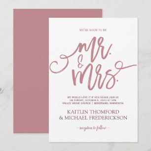 Invitaciones a la boda de Rosas polvorientos   Gui