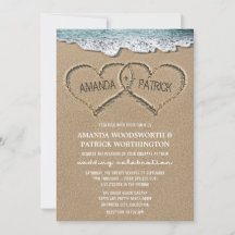 Invitaciones a la boda de Sand Beach