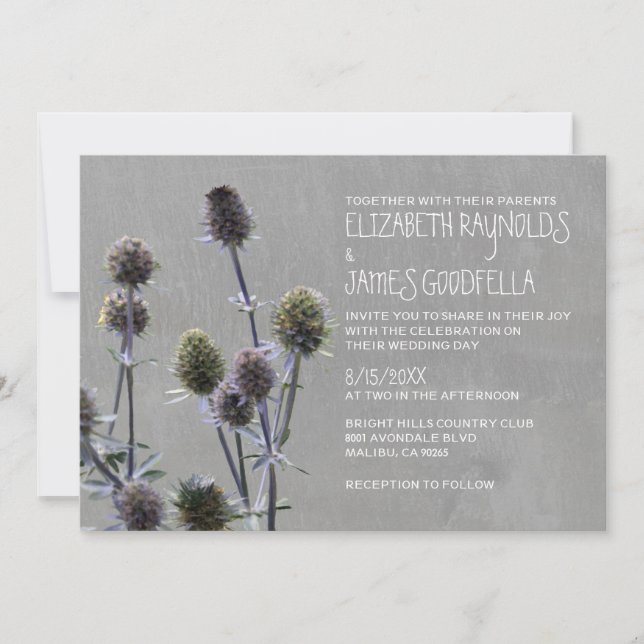 Invitaciones a la boda de Sea Holly (Anverso)