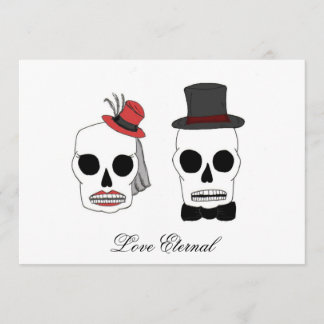 Invitaciones a la boda de Skully 2, amor eterno