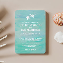 Invitaciones a la boda de Starfish Aqua Beach