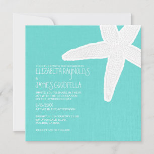 Invitaciones a la boda de Starfish Beach