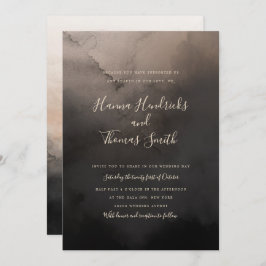 Invitaciones a la boda de tinta oscura