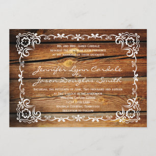 Invitaciones a la boda de tramas de desplazamiento