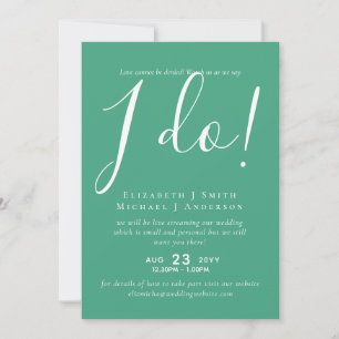 Invitaciones a la boda de transmisión en vivo - ¡M