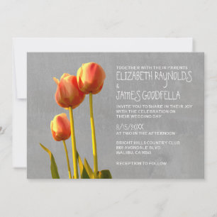 Invitaciones a la boda de tulipán